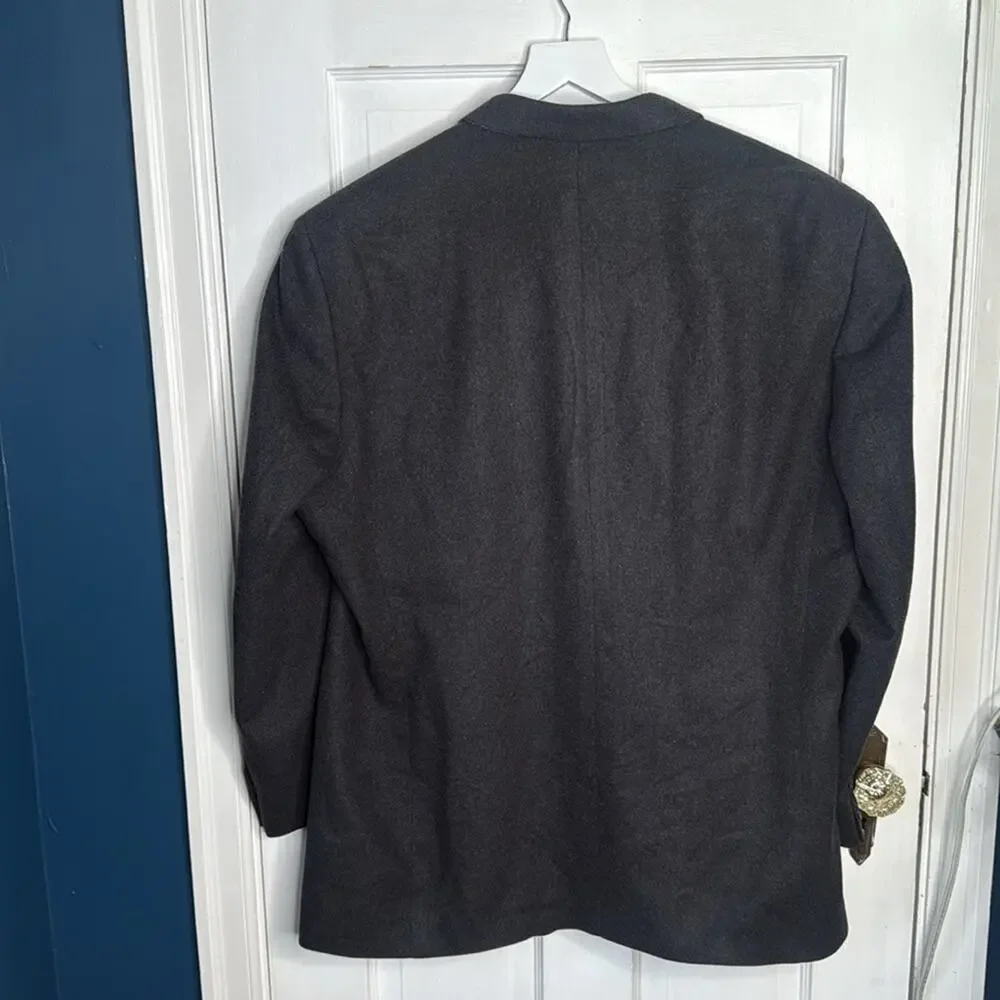 Pavone Men’s Made in Canada 100% Cashmere Soft Jacket Blazer Sz 48 Regular